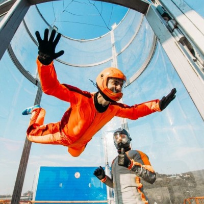 Полет в аэротрубе