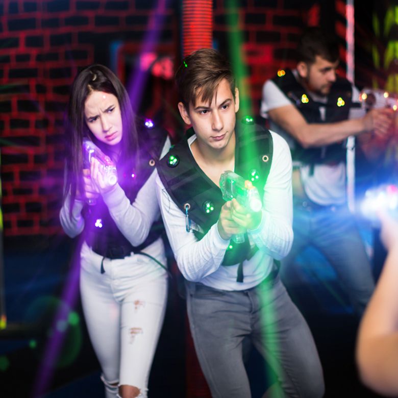 Лазертаг с друзьями