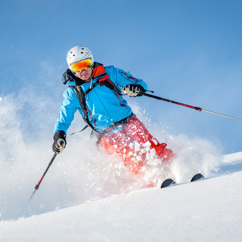 Мастер-класс катания на лыжах