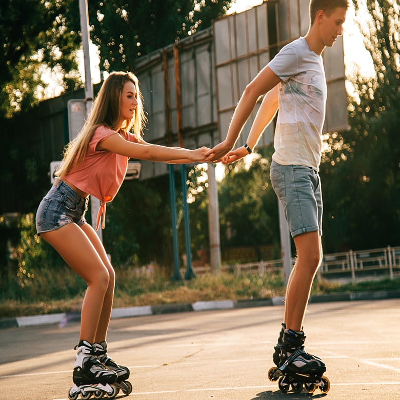 Мастер-класс катание на роликах для двоих