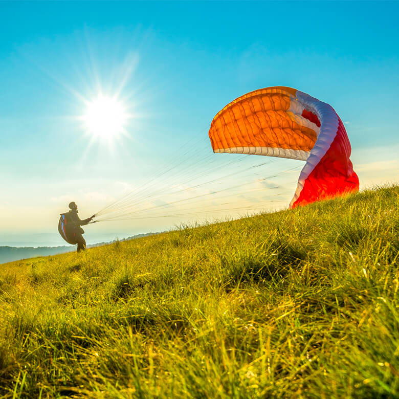 Полет на параплане