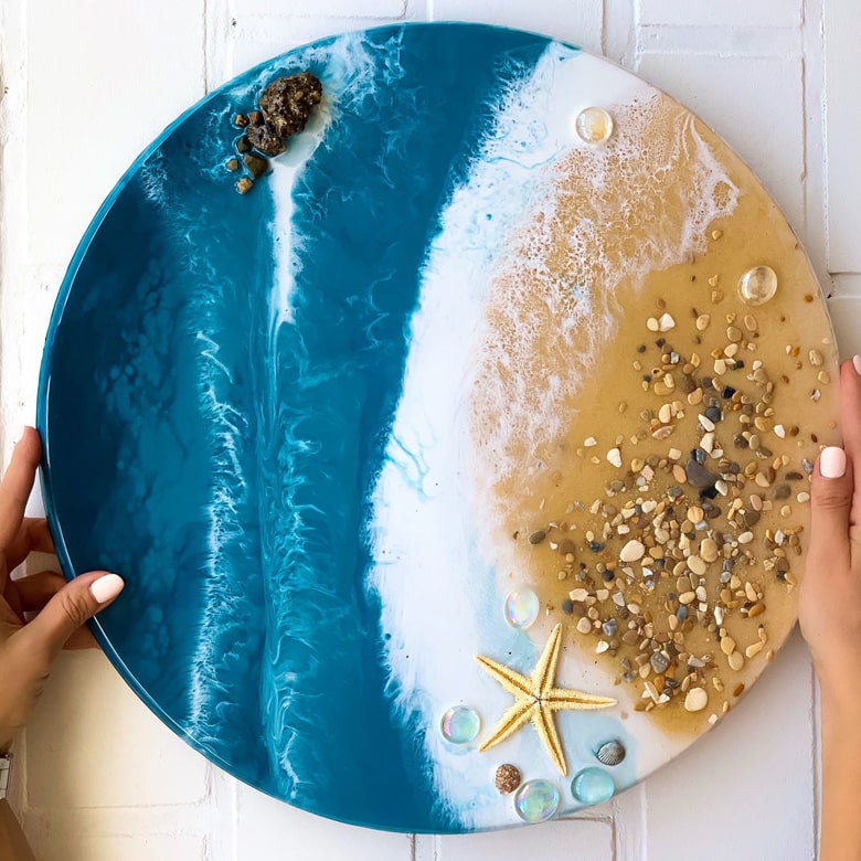 Создание картины из эпоксидной смолы Resin Art для двоих Создание картины из эпоксидной смолы Resin Art для двоих