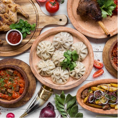 Ужин в грузинском ресторане