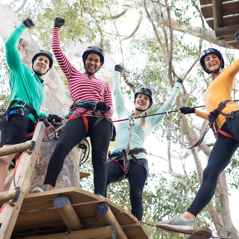 Веревочный парк для компании 